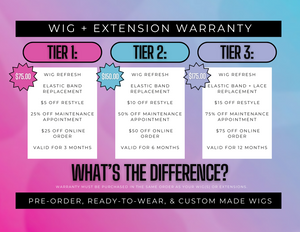 Wig + Extension Warranty